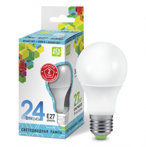 ����� ������������ ASD Standard A60 24W �27 4000�