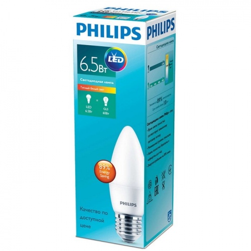 ����� ������������ Philips 929001811407 ESS LED Candle 6.5-60�� E27 827 B38 ND FR