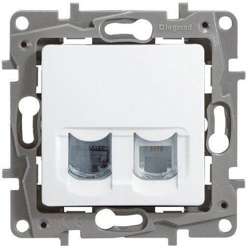  -  Legrand Etika 672252 RJ11+RJ45  