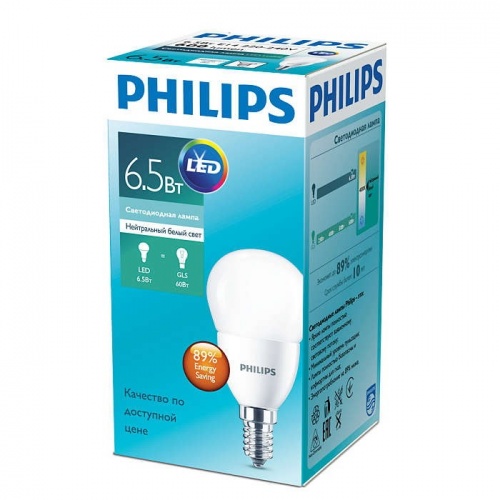 ����� ������������ Philips 929001811607 ESS LED Lustre 6.5-60�� E14 840 P48 ND FR
