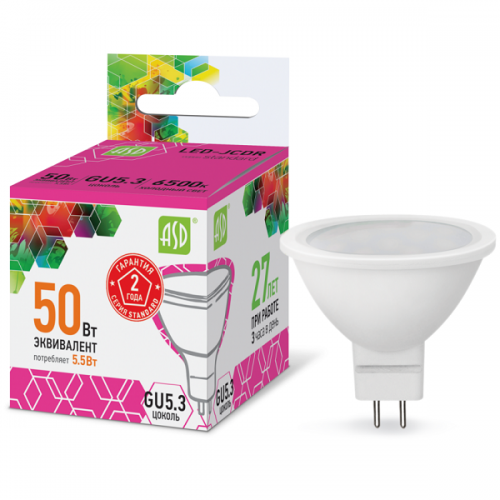 ����� ������������ ASD Standard JCDR 5,5W GU5.3 6500�