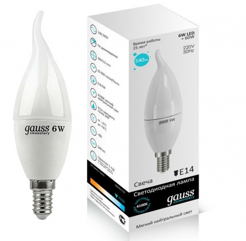 ����� ������������ Gauss LD34126 6W E14 4100K