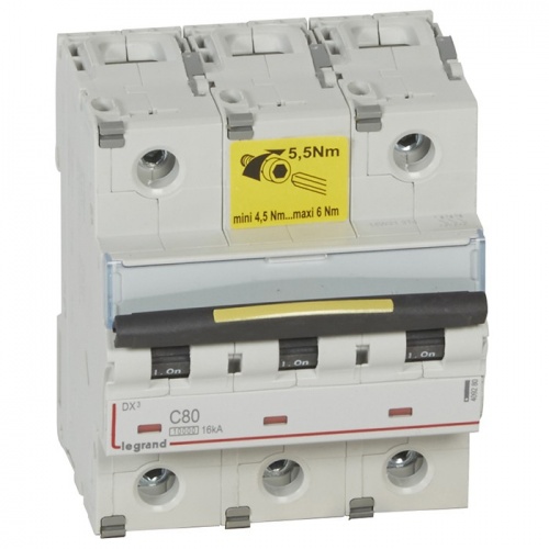 �������������� ����������� Legrand DX3 409280 3P C 80A 10��/16��