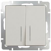   Werkel WL03-SW-2G-LED-ivory     