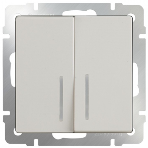   Werkel WL03-SW-2G-LED-ivory     