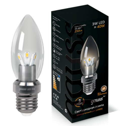 ����� ������������ Gauss HA103202103 3W E27 2700K
