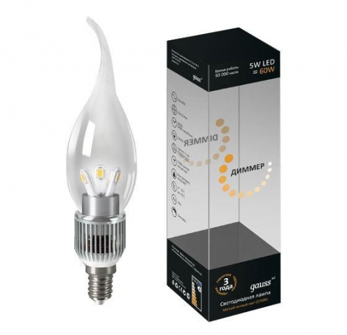 ����� ������������ Gauss HA104201205-D 5W E14 4100K �����������