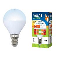 ����� ������������ Volpe Optima LED-G45-6W/WW/E14/FR/O