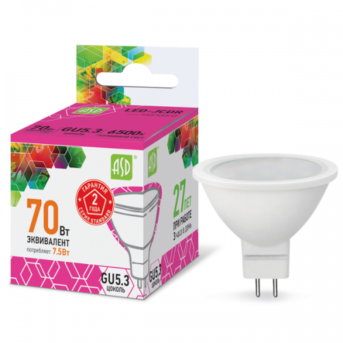 ����� ������������ ASD Standard JCDR 7,5W GU5.3 6500�