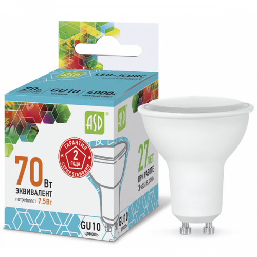 ����� ������������ ASD Standard JCDRC 7,5W GU10 4000�