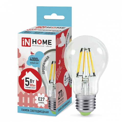 ����� ������������ In Home Deco A60 ���������� 5W �27 4000�