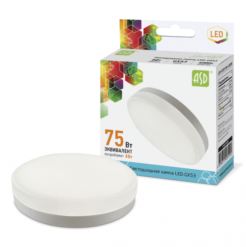 ����� ������������ ASD Standard GX53 8W 4000�