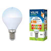 ����� ������������ Volpe Optima LED-G45-6W/NW/E14/FR/O