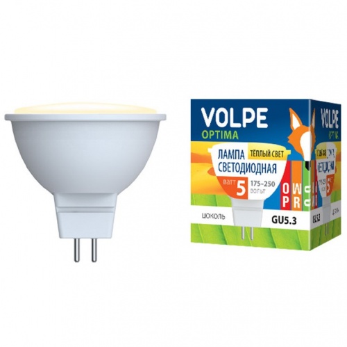 ����� ������������ Volpe Optima LED-JCDR-5W/WW/GU5.3/O
