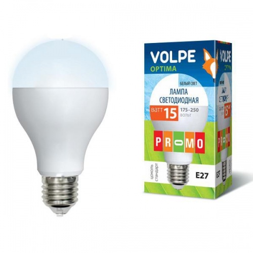 ����� ������������ Volpe Optima LED-A65-15W/NW/E27/FR/O