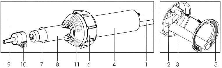 Сварочный аппарат Leister Triac S 100.705 1600 Вт конструкция