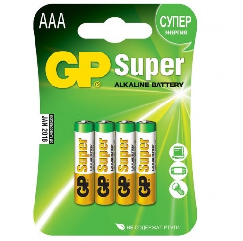 ��������� ����������� GP Batteries Super Alkaline 24� ��A 4 ��.