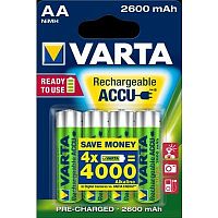 �������������� ��������� Varta AA R2U 2600 ��� 4 ��.