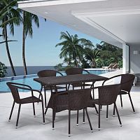 ��������� ������ �����-������ T198D/Y137C-W53 Brown 6Pcs ����������