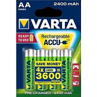 �������������� ��������� Varta AA R2U 2400 ��� 4 ��.