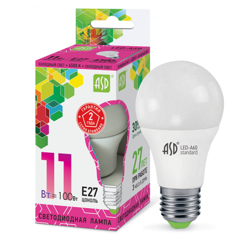 ����� ������������ ASD Standard A60 11W �27 6500�