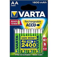 �������������� ��������� Varta AA R2U 1600 ��� 4 ��.
