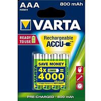 �������������� ��������� Varta AAA R2U 800 ��� 4 ��.