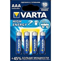 ��������� ����������� Varta High Energy AAA 4 ��.