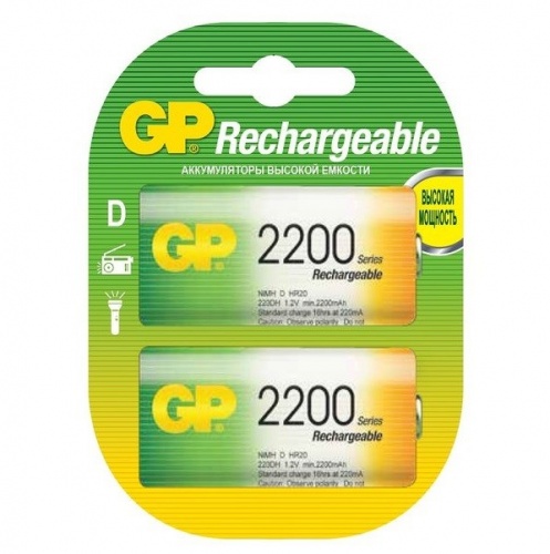 ��������� �������������� GP Batteries 220DHC D 2200 ��� 2 ��.