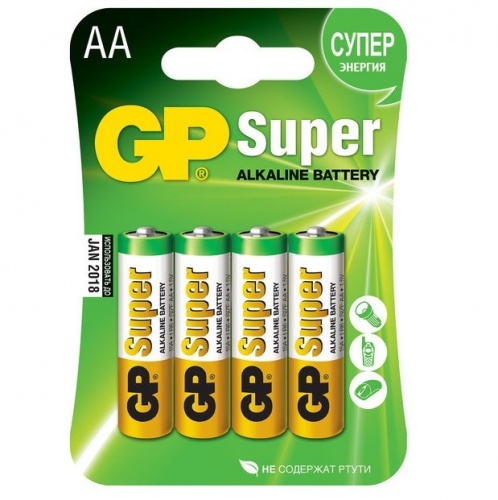 ��������� ����������� GP Batteries Super Alkaline 15� �A 4 ��.